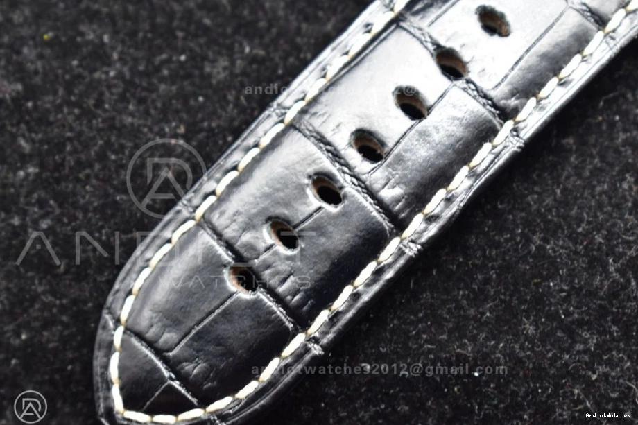 Black Trendy PAM217 XF Dial on Best Superlumed with Leather H A6497 993 1:1 Y-Incabloc Strap Edition 0323